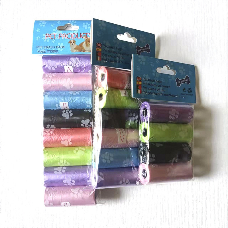 15 vrećica/rola Vreća za izmet psa, mačke, sakupljač, pokupiti kućne ljubimce, razgradiva vreća za smeće, praktična čista vreća za otpad, potrepštine za kućne ljubimce na otvorenom
