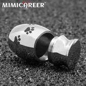 Urne za kućne ljubimce Kutija otporna na vlagu Urna s otiscima životinjskih šapa od nehrđajućeg čelika Spomenik kućnim ljubimcima Lijes Suveniri za kućne ljubimce