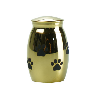 Urne za kućne ljubimce Kutija otporna na vlagu Urna s otiscima životinjskih šapa od nehrđajućeg čelika Spomenik kućnim ljubimcima Lijes Suveniri za kućne ljubimce