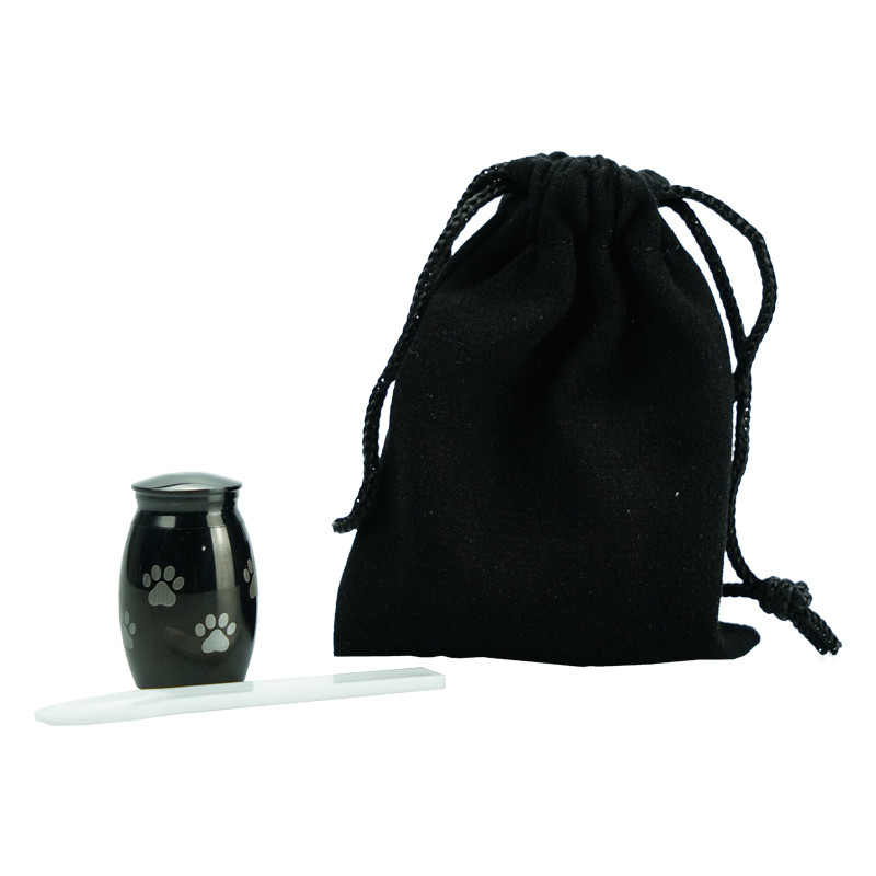 Urne za kućne ljubimce Kutija otporna na vlagu Urna s otiscima životinjskih šapa od nehrđajućeg čelika Spomenik kućnim ljubimcima Lijes Suveniri za kućne ljubimce