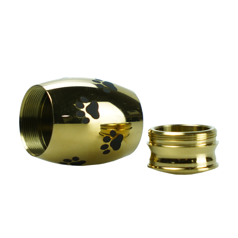 Urne za kućne ljubimce Kutija otporna na vlagu Urna s otiscima životinjskih šapa od nehrđajućeg čelika Spomenik kućnim ljubimcima Lijes Suveniri za kućne ljubimce