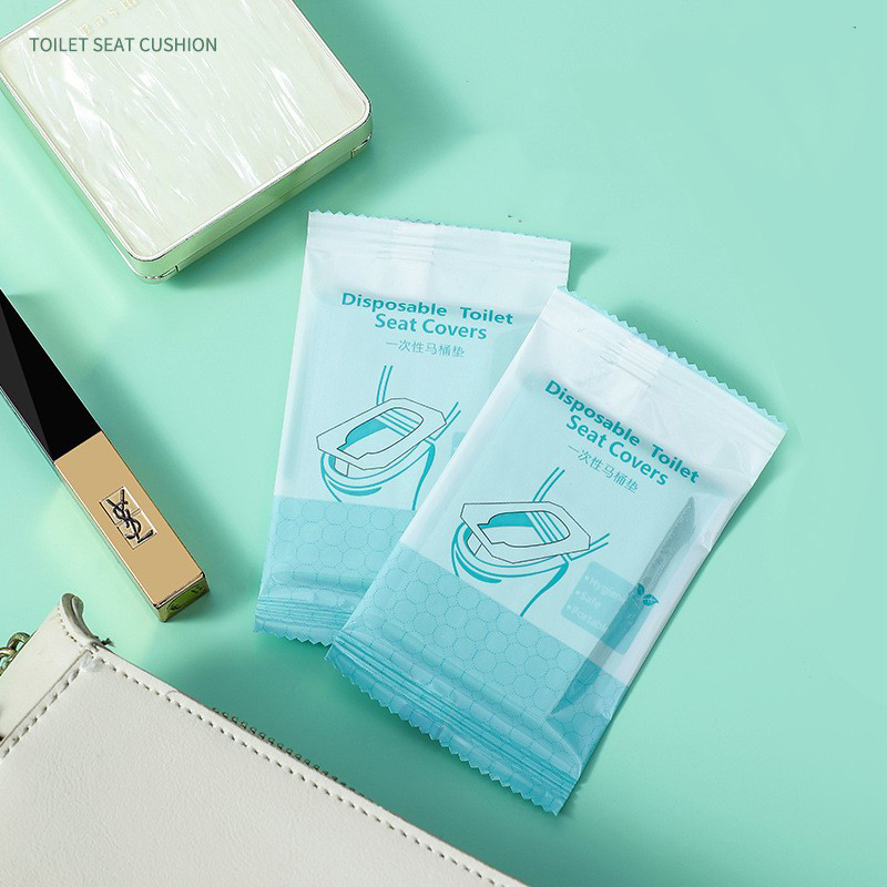 Vienreizējās lietošanas tualetes paliktnis 100% ūdensnecaurlaidīgs, drošība ceļojumi/kempingi Vannas istabas piederumi Paklājiņš Pārnēsājams tīrs tualetes vāks Tualetes sīkrīki