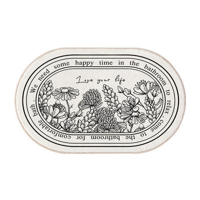 Retro vannas paklājiņš, neslīdošs, absorbējošs vannas istabas paklājs, mīksts plīša guļamistabas paklājs virtuves ieeja kājslauķis gaitenis sagaidīšanas paklāji mājas dekorēšanai