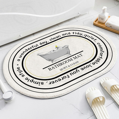 Retro vannas paklājiņš, neslīdošs, absorbējošs vannas istabas paklājs, mīksts plīša guļamistabas paklājs virtuves ieeja kājslauķis gaitenis sagaidīšanas paklāji mājas dekorēšanai