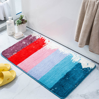 Vannas paklājiņš jauks, neslīdošs, uzsūcošs vannas istabas paklājs, mīksts, spēcīgs ūdens absorbcijas paklājs grīdas zonai dušas istabas vannas istabas paklājiņš