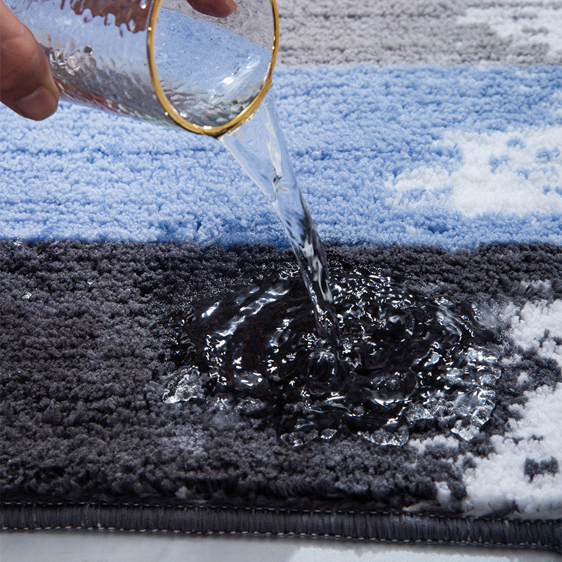 Vannas paklājiņš jauks, neslīdošs, uzsūcošs vannas istabas paklājs, mīksts, spēcīgs ūdens absorbcijas paklājs grīdas zonai dušas istabas vannas istabas paklājiņš