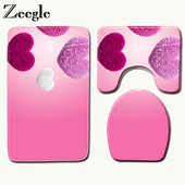 Zeegle prostirke za WC Kupaonski set tepiha Flanel prostirke za kupaonicu Navlaka za WC sjedalo kupaonice Prostirke za tuširanje Protuklizne prostirke za kupaonicu