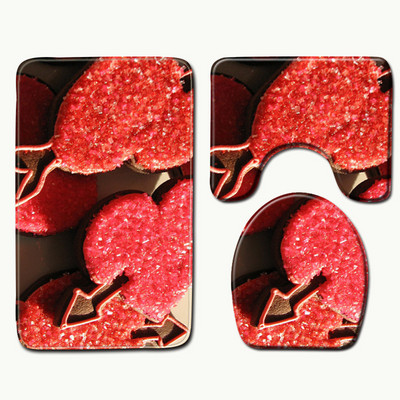 Zeegle prostirke za WC Kupaonski set tepiha Flanel prostirke za kupaonicu Navlaka za WC sjedalo kupaonice Prostirke za tuširanje Protuklizne prostirke za kupaonicu