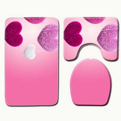 Zeegle prostirke za WC Kupaonski set tepiha Flanel prostirke za kupaonicu Navlaka za WC sjedalo kupaonice Prostirke za tuširanje Protuklizne prostirke za kupaonicu