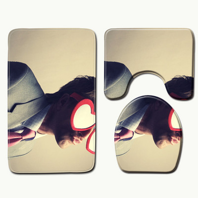 Zeegle prostirke za WC Kupaonski set tepiha Flanel prostirke za kupaonicu Navlaka za WC sjedalo kupaonice Prostirke za tuširanje Protuklizne prostirke za kupaonicu