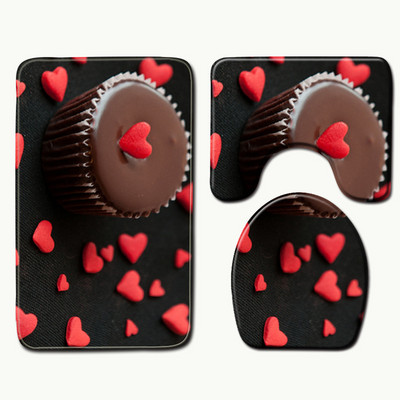 Zeegle prostirke za WC Kupaonski set tepiha Flanel prostirke za kupaonicu Navlaka za WC sjedalo kupaonice Prostirke za tuširanje Protuklizne prostirke za kupaonicu