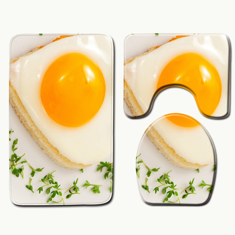 Zeegle prostirke za WC Kupaonski set tepiha Flanel prostirke za kupaonicu Navlaka za WC sjedalo kupaonice Prostirke za tuširanje Protuklizne prostirke za kupaonicu