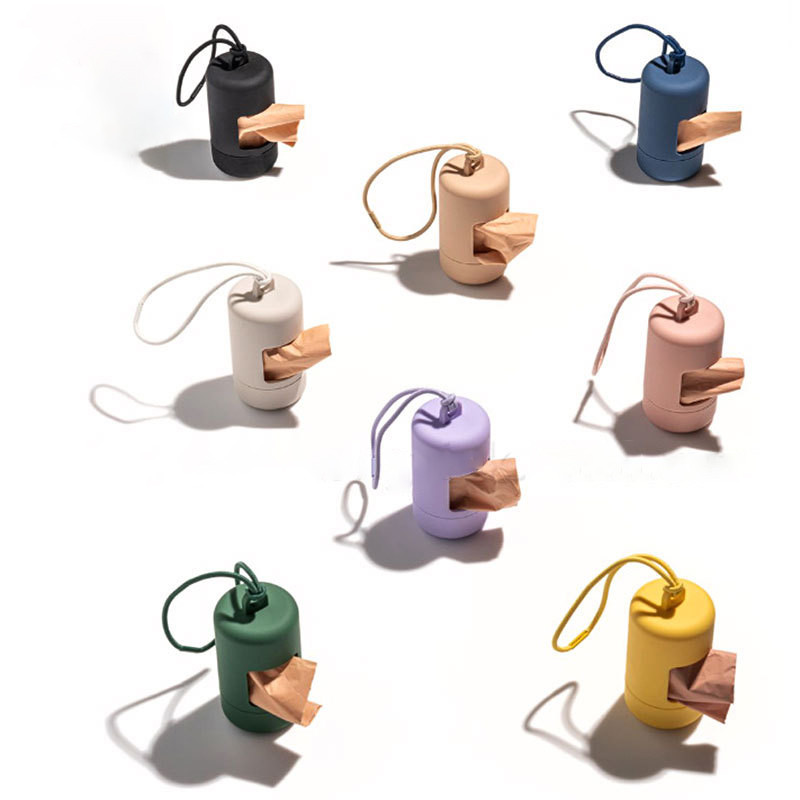 Suņu izkārnījumu maisiņu pārnēsātājs Pārnēsājams mājdzīvnieku atkritumu maisu dozators Luksusa, stilīgi suņu atkritumu turētāju dozatori tīrīšanas piederumi