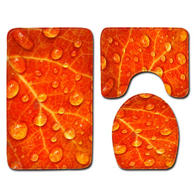 Zeegle 3Gb vannas paklājiņu komplekts tualetes sēdekļa pārvalks Vannas istabas grīdas paklāji Absorbējoši neslīdoši vannas paklāja paklāji tualetes vannas istabas paklājam