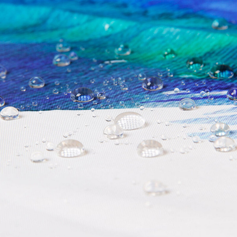 Rožu ziedu dušas aizkaru komplekts Neslīdoši paklāji Vannas paklājs tualetes vāka pārsegs un 12 āķi ūdensizturīgs poliestera vannas istabas mājas dekors