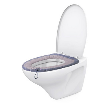 Възглавница за тоалетна седалка O-образна подгряваща подложка за тоалетна седалка с дръжка Покривало за тоалетна седалка Студоустойчив Универсален за всички видове UO