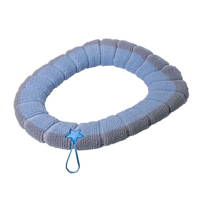 Jastuk za WC sjedalo u obliku slova O Toplija podloga za WC sjedalo s ručkom Navlaka za WC sjedalo Otporan na hladnoću Univerzalan za sve vrste UO