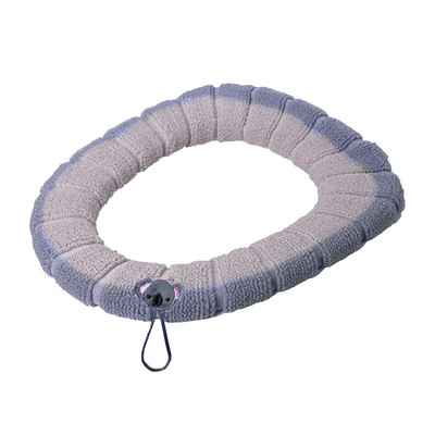 Jastuk za WC sjedalo u obliku slova O Toplija podloga za WC sjedalo s ručkom Navlaka za WC sjedalo Otporan na hladnoću Univerzalan za sve vrste UO