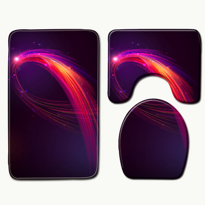 Zeegle tualetes paklāji, bieza flaneļa vannas paklājiņa komplekts vannas istabas paklāji, absorbējoši tualetes istabas grīdas paklāji, neslīdoši vannas paklājiņi