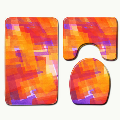 Zeegle tualetes paklāji, bieza flaneļa vannas paklājiņa komplekts vannas istabas paklāji, absorbējoši tualetes istabas grīdas paklāji, neslīdoši vannas paklājiņi