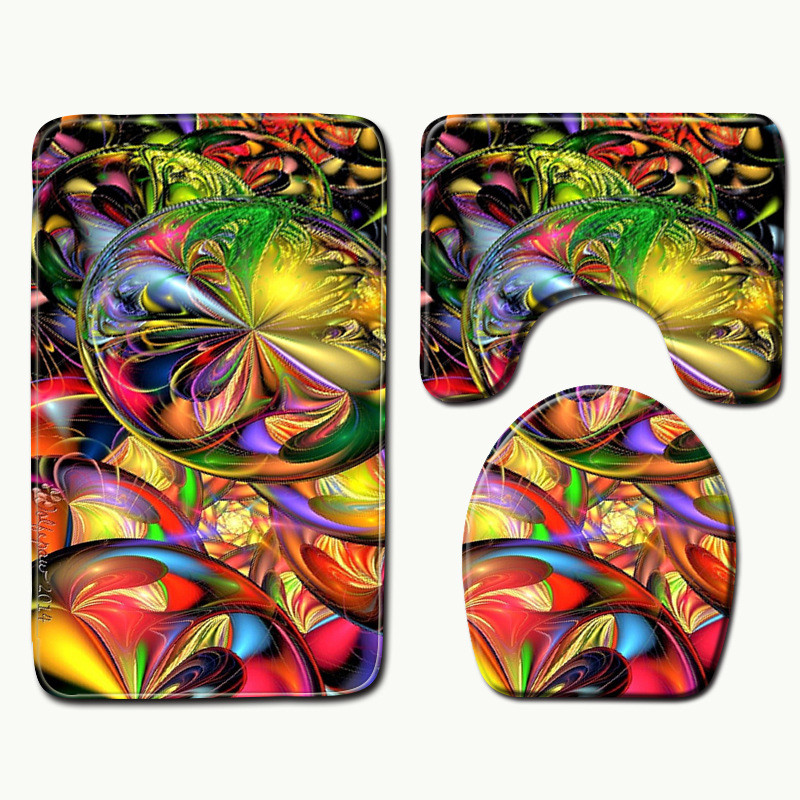 Zeegle tualetes paklāji, bieza flaneļa vannas paklājiņa komplekts vannas istabas paklāji, absorbējoši tualetes istabas grīdas paklāji, neslīdoši vannas paklājiņi