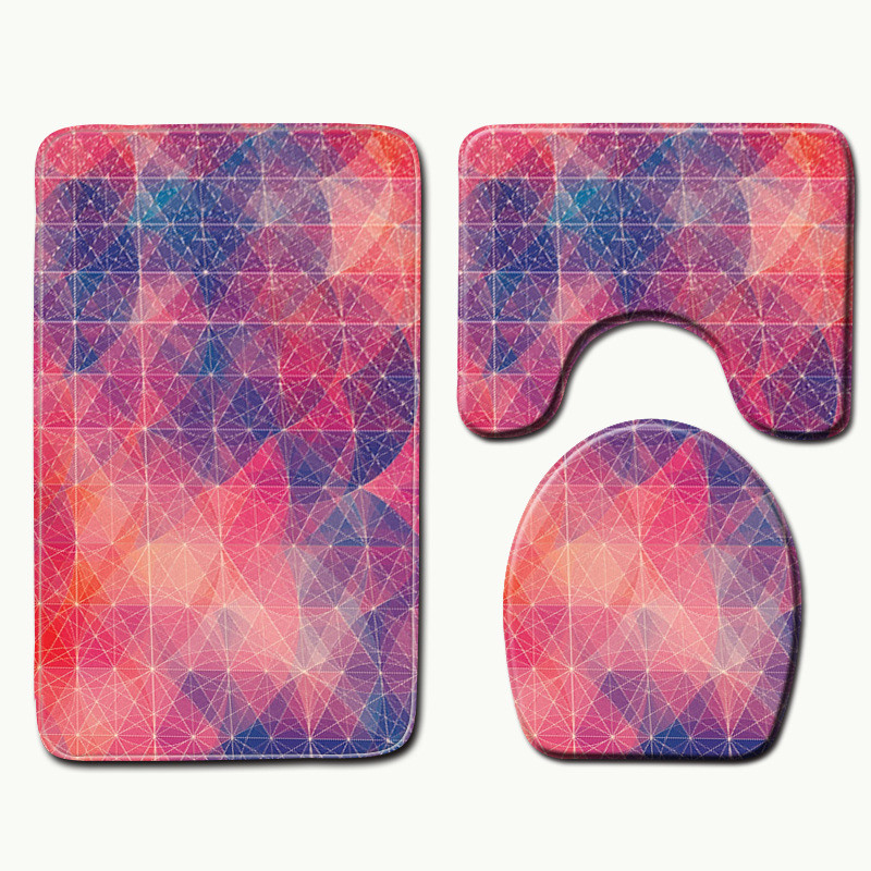 Zeegle tualetes paklāji, bieza flaneļa vannas paklājiņa komplekts vannas istabas paklāji, absorbējoši tualetes istabas grīdas paklāji, neslīdoši vannas paklājiņi