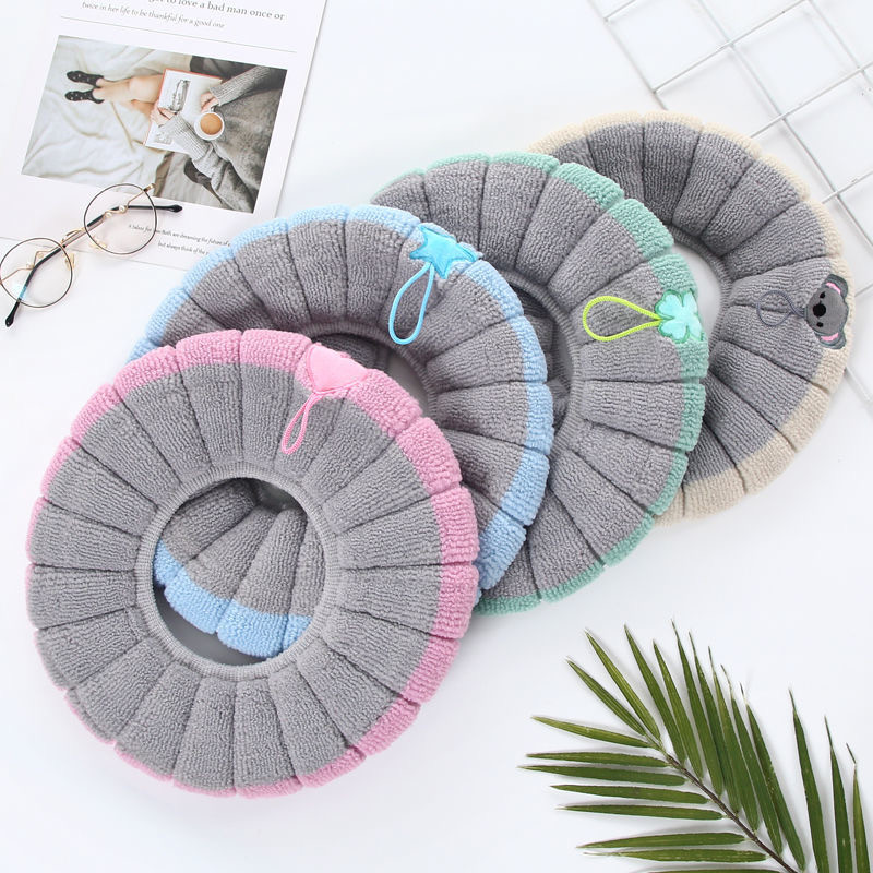 Tualeto sėdynės užvalkalas žiemai, šiltai plaunamas tualeto kilimėlis Minkštas, patogus ir elastingas tualeto kilimėlis Tualeto priedai