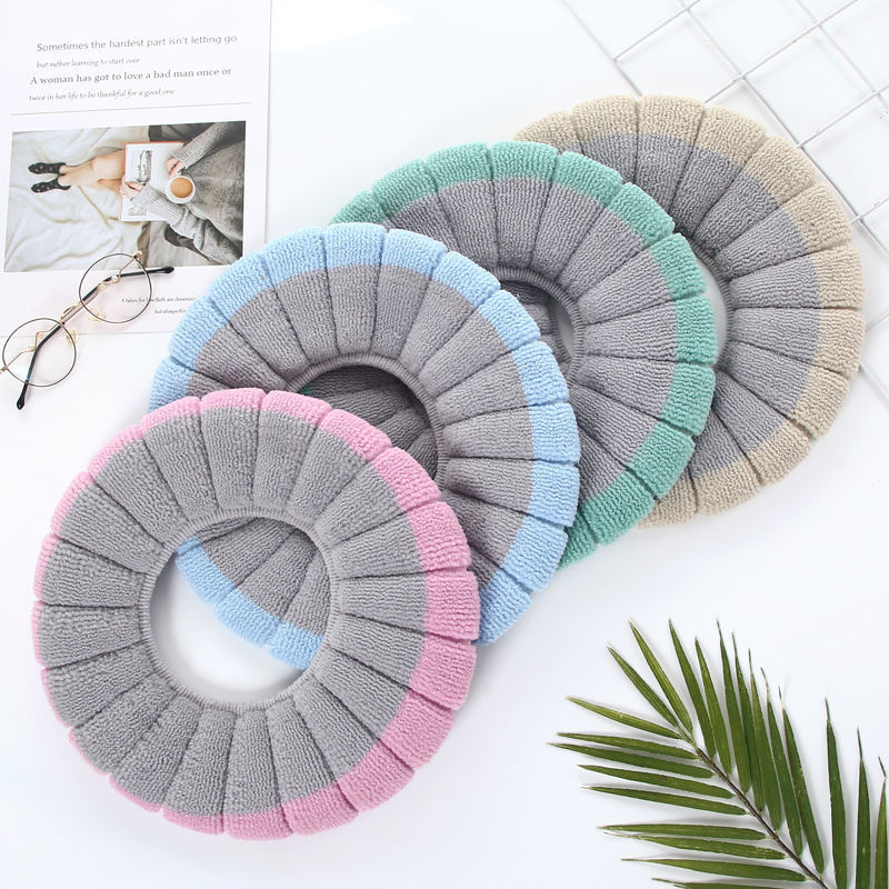 Tualeto sėdynės užvalkalas žiemai, šiltai plaunamas tualeto kilimėlis Minkštas, patogus ir elastingas tualeto kilimėlis Tualeto priedai