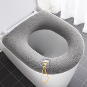 Capac pentru scaun de toaletă cald cu model de dovleac Covoraș pentru toaletă moale pentru baie Accesorii pentru toate toaletele