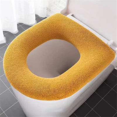 Capac pentru scaun de toaletă cald cu model de dovleac Covoraș pentru toaletă moale pentru baie Accesorii pentru toate toaletele