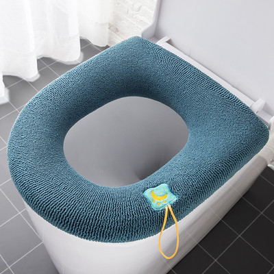 Capac pentru scaun de toaletă cald cu model de dovleac Covoraș pentru toaletă moale pentru baie Accesorii pentru toate toaletele