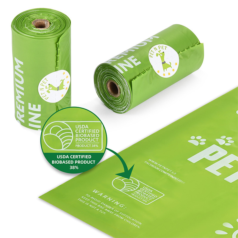 Biorazgradiva vrećica za pseći izmet Vrećica za izmet Pogodna za Zemlju 360/720 brojača 5 mikrona Prikladan čvrsti otpad za proizvode za mačke