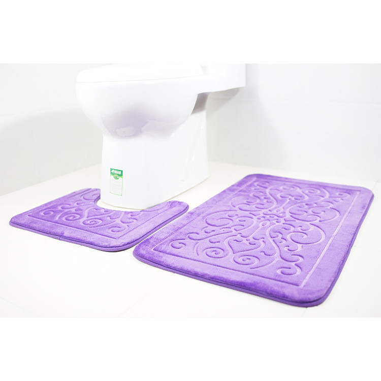 Zeegle reljefna prostirka za kupaonicu WC prostirke Podne prostirke za kupaonicu 2 kom./kom. Prostirka za kupaonicu Kupaonski tepih Tepisi za kupaonicu Otirač za noge