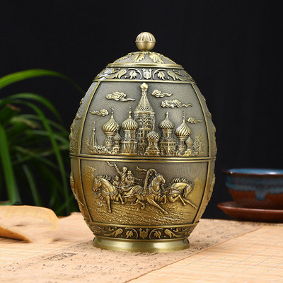 Retro augstas klases mājdzīvnieku piemiņas urnas reljefs pils suns kaķis mazs mājdzīvnieka suvenīrs ziemeļvalstu stila cinka sakausējuma materiāla atvieglošanas process