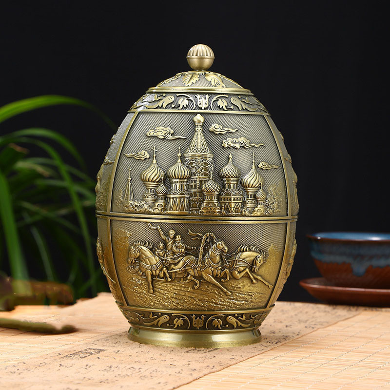 Retro augstas klases mājdzīvnieku piemiņas urnas reljefs pils suns kaķis mazs mājdzīvnieka suvenīrs ziemeļvalstu stila cinka sakausējuma materiāla atvieglošanas process