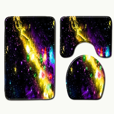 Zeegle Kupaonski set prostirki za kupanje za uređenje doma Prostirke za WC Protuklizne 3D tiskane meke flanelske prostirke Prekrivači za sjedala