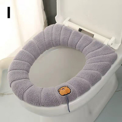 Univerzalna pletena podloga za WC školjku s ručkom Navlaka za kućnu WC školjku Periva prostirka Torbica Poklopac poklopca za WC školjku Kupaonski pribor