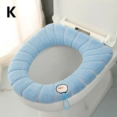 Univerzalna pletena podloga za WC školjku s ručkom Navlaka za kućnu WC školjku Periva prostirka Torbica Poklopac poklopca za WC školjku Kupaonski pribor