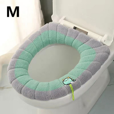 Univerzalna pletena podloga za WC školjku s ručkom Navlaka za kućnu WC školjku Periva prostirka Torbica Poklopac poklopca za WC školjku Kupaonski pribor