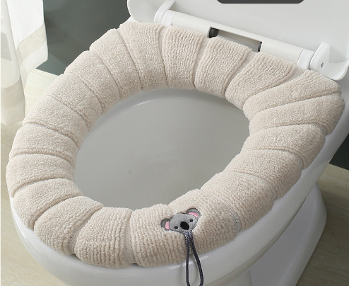 Univerzalna pletena podloga za WC školjku s ručkom Navlaka za kućnu WC školjku Periva prostirka Torbica Poklopac poklopca za WC školjku Kupaonski pribor