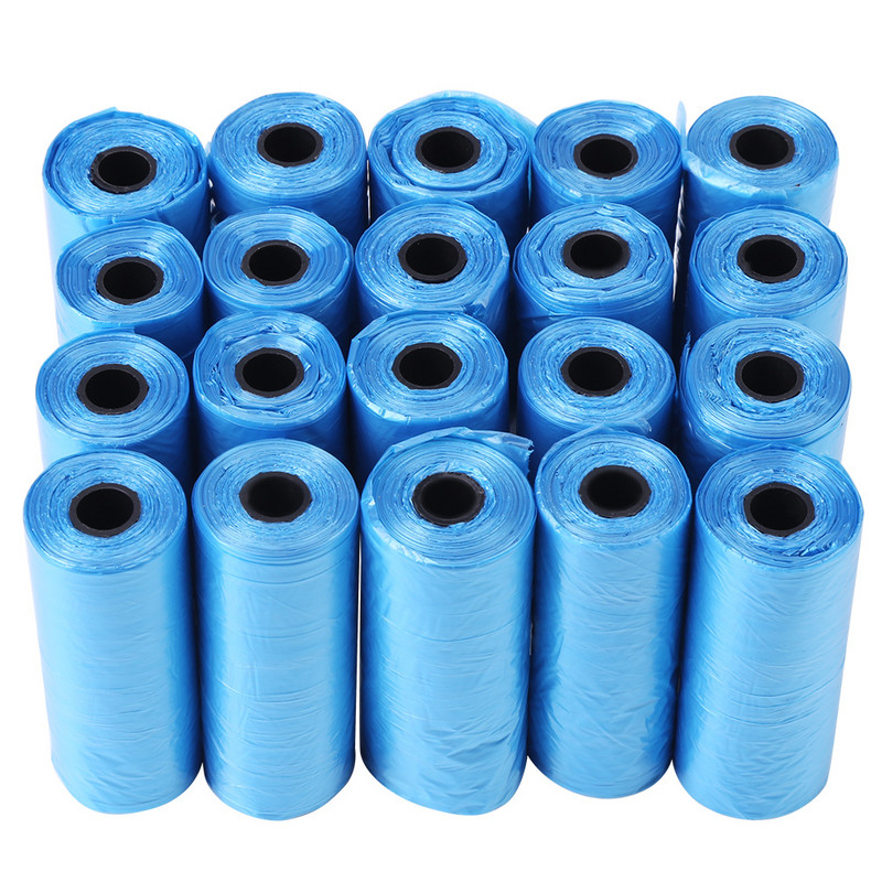 Vreća za izmet kućnih ljubimaca od 20 rola Jednokratna vrećica za pohranu izmeta psa za mačke Vreća za čistu izmet Vreća za pohranu u stilu prsluka Razgradive vrećice za smeće