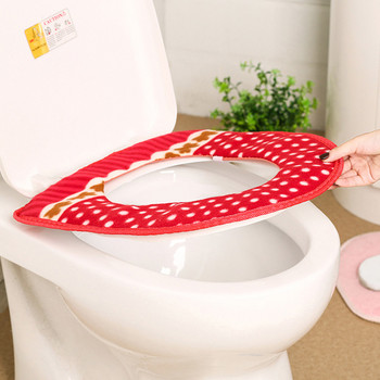 Топли удобни калъфи за тоалетни седалки за продукти за баня Памучен пиедестал Тиган Подложки за възглавници Аксесоари за баня 5 цветови опции