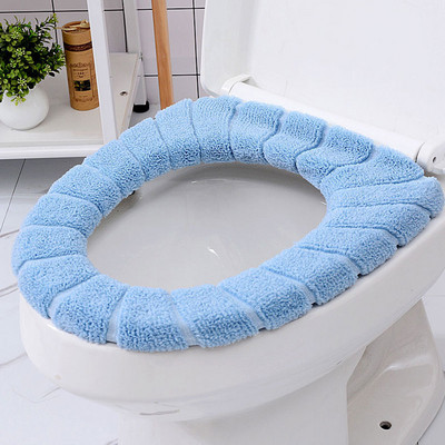 Universāls plīša biezs tualetes sēdekļa pārklājs mīksts plīša tualetes paklājiņš ar rāvējslēdzēju tualetes paklājiņš Closestool ziemas siltais tualetes paklājiņš