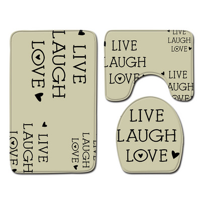 Zeegle kreativni set prostirki za kupanje Neklizajuća čvrsta prostirka za kupaonicu Dekoracija kupaonice Tepih Navlaka za WC sjedalo Meka moderna kupaonska prostirka za tuširanje