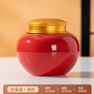 Emajl Keramika Staklenka za kremiranje kućnih ljubimaca Poklopac od legure Zatvorena tegla Pas Mačka Pogrebni spomenik Pogrebni pribor 500 ml Kapacitet Dva stila