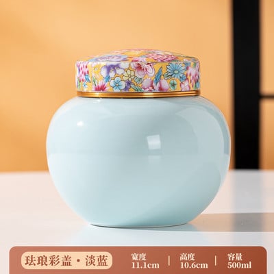 Emajl Keramika Staklenka za kremiranje kućnih ljubimaca Poklopac od legure Zatvorena tegla Pas Mačka Pogrebni spomenik Pogrebni pribor 500 ml Kapacitet Dva stila