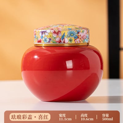 Emajl Keramika Staklenka za kremiranje kućnih ljubimaca Poklopac od legure Zatvorena tegla Pas Mačka Pogrebni spomenik Pogrebni pribor 500 ml Kapacitet Dva stila