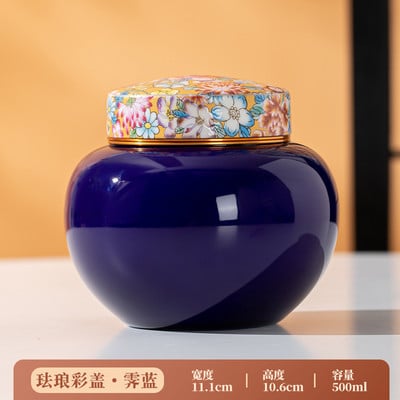 Emajl Keramika Staklenka za kremiranje kućnih ljubimaca Poklopac od legure Zatvorena tegla Pas Mačka Pogrebni spomenik Pogrebni pribor 500 ml Kapacitet Dva stila