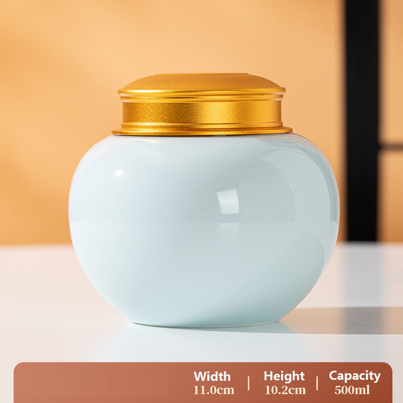 Emajl Keramika Staklenka za kremiranje kućnih ljubimaca Poklopac od legure Zatvorena tegla Pas Mačka Pogrebni spomenik Pogrebni pribor 500 ml Kapacitet Dva stila