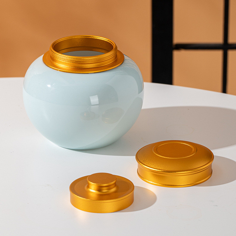 Emajl Keramika Staklenka za kremiranje kućnih ljubimaca Poklopac od legure Zatvorena tegla Pas Mačka Pogrebni spomenik Pogrebni pribor 500 ml Kapacitet Dva stila